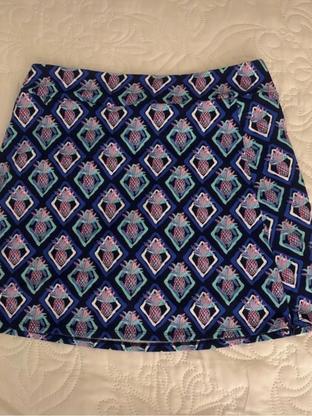 Lulu-B Navy Pineapple Print Skort